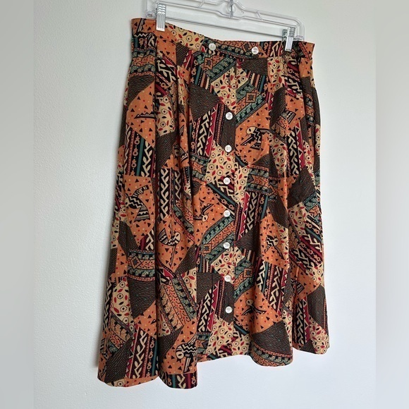 Vintage Southwestern Style Skirt‎ Binder Sportswear Size 14 RUNS SMALL - Picture 2 of 10